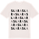Vintage White t-shirt med Skara ordlek t-shirt