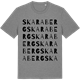 Mid Heather Gray t-shirt med Skaraberg ordlek t-shirt