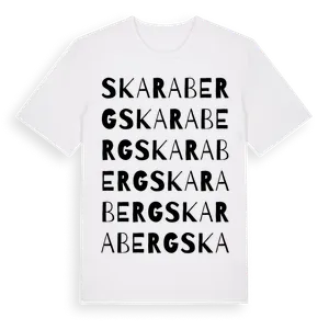 Skaraberg ordlek t-shirt – ekologisk bomull t-shirt från Pinshirt