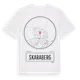 White t-shirt med Skaraberg t-shirt