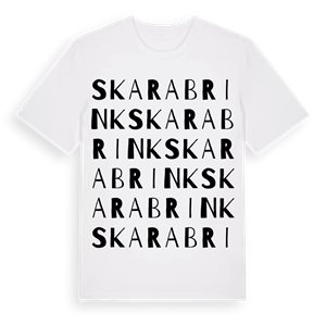 Skarabrink ordlek t-shirt – ekologisk bomull t-shirt från Pinshirt