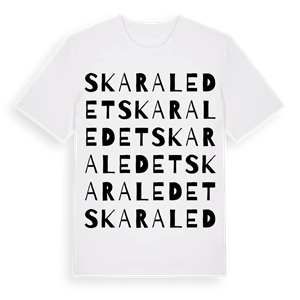 Skaraledet ordlek t-shirt – ekologisk bomull t-shirt från Pinshirt