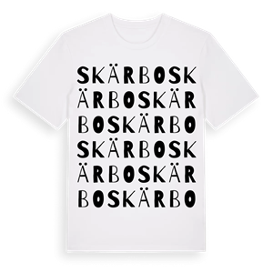 Skärbo ordlek t-shirt – ekologisk bomull t-shirt från Pinshirt
