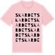 Pink Cotton t-shirt med Skardet ordlek t-shirt
