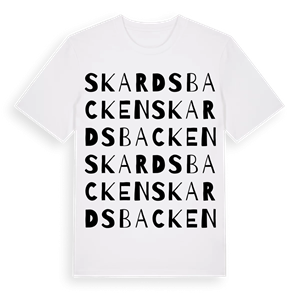 Skardsbacken ordlek t-shirt – ekologisk bomull t-shirt från Pinshirt