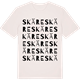 Vintage White t-shirt med Skäre ordlek t-shirt