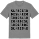 Mid Heather Gray t-shirt med Skåregärde ordlek t-shirt