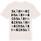 Vintage White t-shirt med Skärhagen ordlek t-shirt
