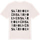 Vintage White t-shirt med Skärholmen ordlek t-shirt