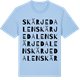 Blue Soul t-shirt med Skärjedalen ordlek t-shirt