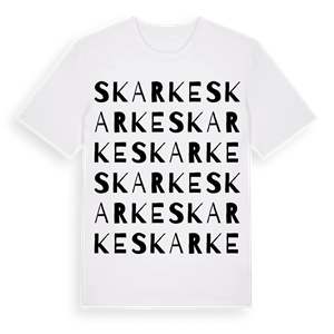 Skarke ordlek t-shirt – ekologisk bomull t-shirt från Pinshirt