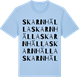 Blue Soul t-shirt med Skarnhälla ordlek t-shirt