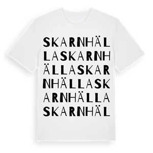 Skarnhälla ordlek t-shirt – ekologisk bomull t-shirt från Pinshirt