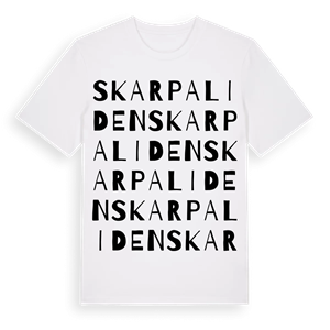 Skarpaliden ordlek t-shirt – ekologisk bomull t-shirt från Pinshirt