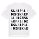 Skarpaliden ordlek t-shirt