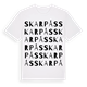 Skarpås ordlek t-shirt