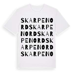 Skarpenord ordlek t-shirt – ekologisk bomull t-shirt från Pinshirt