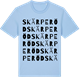Blue Soul t-shirt med Skärperöd ordlek t-shirt