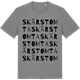Mid Heather Gray t-shirt med Skärstomta ordlek t-shirt