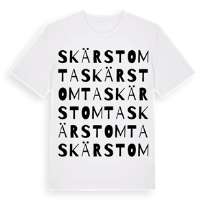 Skärstomta ordlek t-shirt – ekologisk bomull t-shirt från Pinshirt