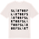 Vintage White t-shirt med Skårtorp ordlek t-shirt