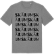 Mid Heather Gray t-shirt med Skärum ordlek t-shirt