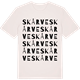 Vintage White t-shirt med Skårve ordlek t-shirt