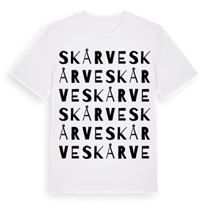 Skårve ordlek t-shirt – ekologisk bomull t-shirt från Pinshirt