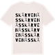 Vintage White t-shirt med Skärvenäs ordlek t-shirt