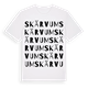 Skärvum ordlek t-shirt