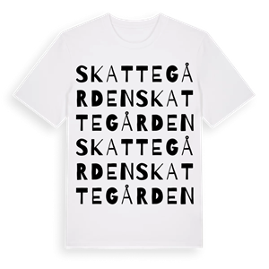 Skattegården ordlek t-shirt – ekologisk bomull t-shirt från Pinshirt