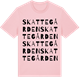 Pink Cotton t-shirt med Skattegården ordlek t-shirt