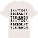 Vintage White t-shirt med Skattegården ordlek t-shirt