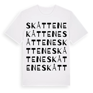 Skåttene ordlek t-shirt – ekologisk bomull t-shirt från Pinshirt