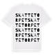 White t-shirt med Skattetorpet ordlek t-shirt