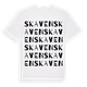 White t-shirt med Skaven ordlek t-shirt