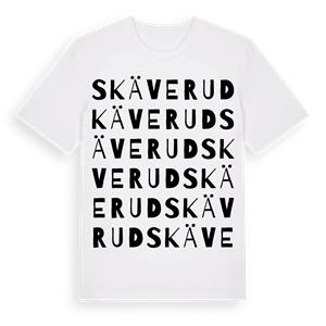 Skäverud ordlek t-shirt – ekologisk bomull t-shirt från Pinshirt