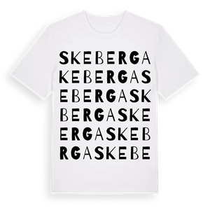 Skeberga ordlek t-shirt – ekologisk bomull t-shirt från Pinshirt