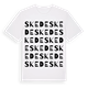 White t-shirt med Skede ordlek t-shirt