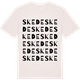 Vintage White t-shirt med Skede ordlek t-shirt