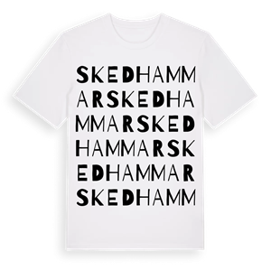 Skedhammar ordlek t-shirt – ekologisk bomull t-shirt från Pinshirt
