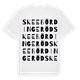 Skeebördingeröd ordlek t-shirt