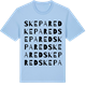 Blue Soul t-shirt med Skepared ordlek t-shirt