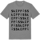 Mid Heather Gray t-shirt med Skeppås ordlek t-shirt
