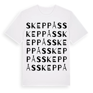 Skeppås ordlek t-shirt – ekologisk bomull t-shirt från Pinshirt