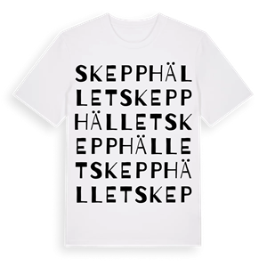 Skepphället ordlek t-shirt – ekologisk bomull t-shirt från Pinshirt