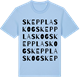 Blue Soul t-shirt med Skepplaskog ordlek t-shirt