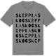 Mid Heather Gray t-shirt med Skepplaskog ordlek t-shirt