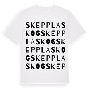 Skepplaskog ordlek t-shirt – ekologisk bomull t-shirt från Pinshirt