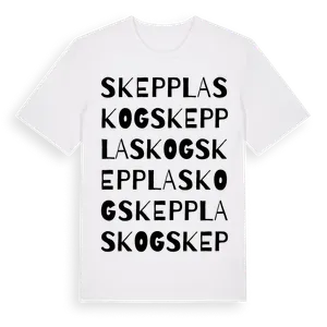 Skepplaskog ordlek t-shirt – ekologisk bomull t-shirt från Pinshirt